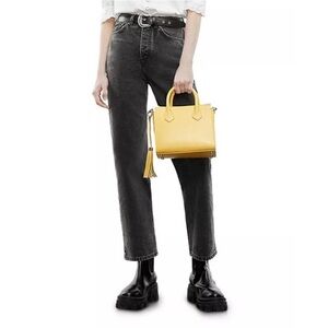 The Kooples High Waist Straight Leg Jeans Women's 28 Button Fly Tailored Denim